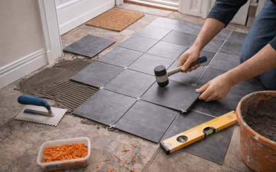 Så lägger du klinker i hallen